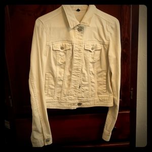 White jean jacket